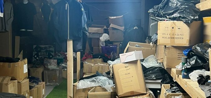 Joint operation in Cheetham Hill uncovers  mass producing counterfeit goods
